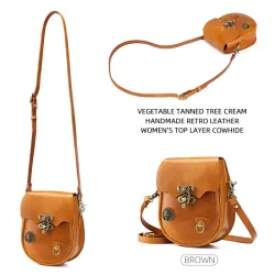 Elégant sac à bandoulière en cuir