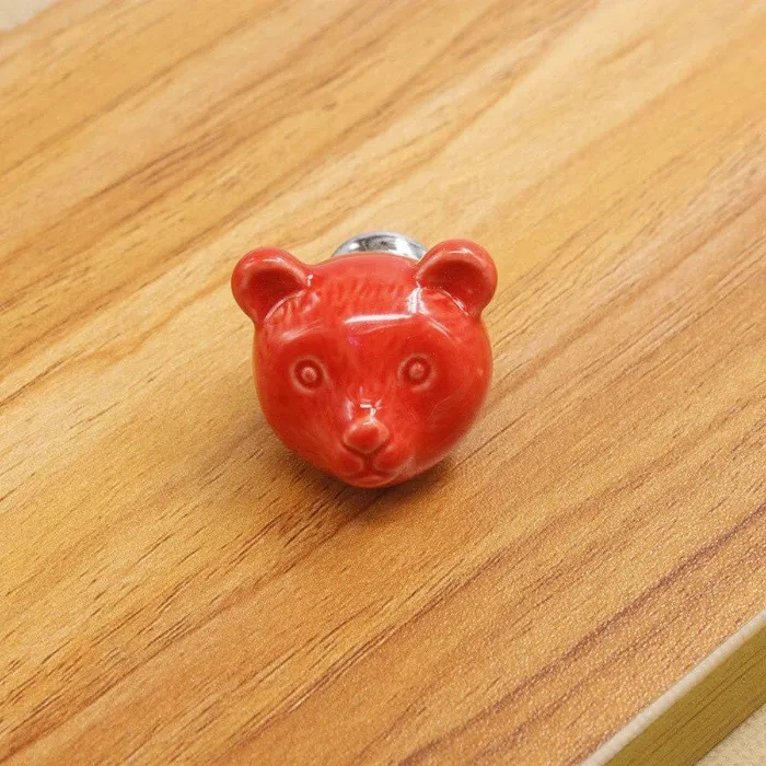 3D ceramic bear - furniture handles - knobsFurniture
