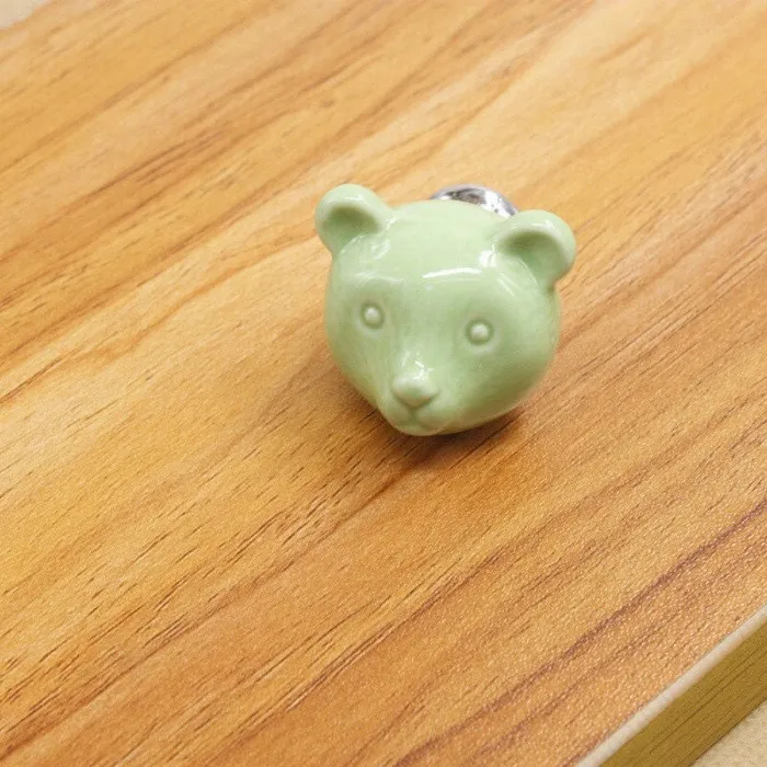 3D ceramic bear - furniture handles - knobsFurniture