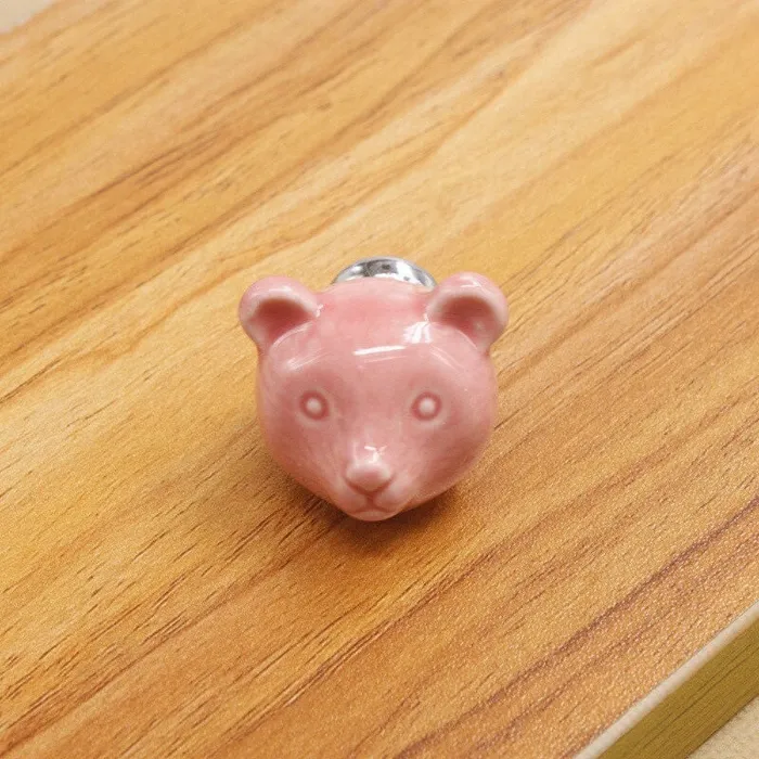 3D ceramic bear - furniture handles - knobsFurniture
