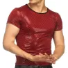 T-shirt brillant à manches courtes