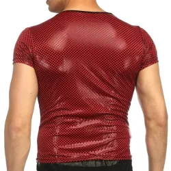 T-shirt brillant à manches courtes