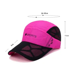 Casquette de baseball en filet de sport - unisexe