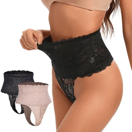 Culotte amincissante taille haute - type string