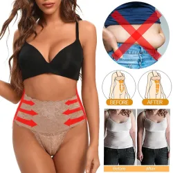Culotte amincissante taille haute - type string