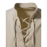 Classic long sleeve shirt - tie up necklineT-shirts