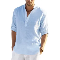 Chemise classique à manches longues - encolure boutonnée