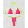 Ensemble bikini sexy - avec des décorations en métal