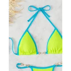 Sexy bikini set - with metal decorationsBeachwear