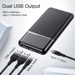 Portable power bank - external battery charger - dual USB - LCD display - 10000mAhPower Banks