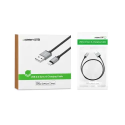 Ugreen - 24A MFi - USB vers Lightning - câble de données - chargeur rapide