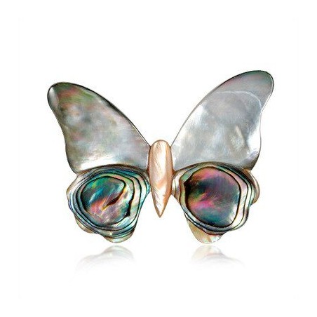 Shell butterfly - elegant broochBrooches
