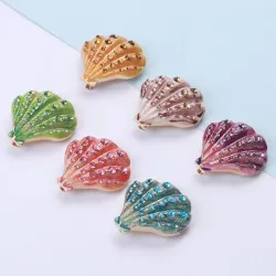 Coquille de cristal - broche élégante