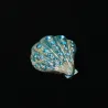 Coquille de cristal - broche élégante