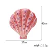 Coquille de cristal - broche élégante
