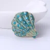 Coquille de cristal - broche élégante