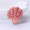 Coquille de cristal - broche élégante