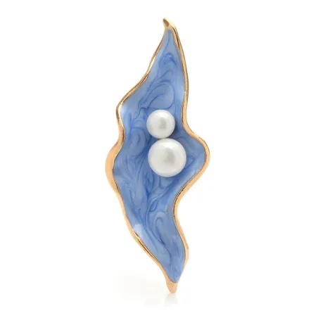 Nacre - avec perles - broche