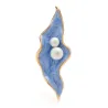 Nacre - avec perles - broche