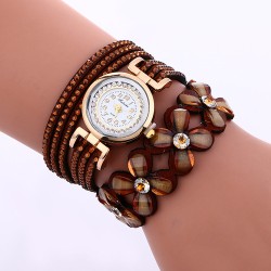 Bracelet en cristal multicouche - avec montre