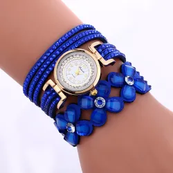 Bracelet en cristal multicouche - avec montre