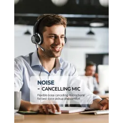 Mpow HC6 - Casque filaire USB - casque avec microphone - 3,5 mm