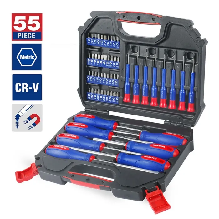 WORKPRO - precision screwdrivers set - bits - 55 piecesScrewdrivers