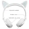 Casque enfant - LED - oreilles de chat lumineuses - jack 3,5 mm