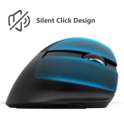 M618 - 2.4GHZ - mini souris verticale sans fil - Bluetooth 4 - double mode - rechargeable - silencieuse