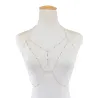 Tassel body chain / necklace - with crystalsNecklaces
