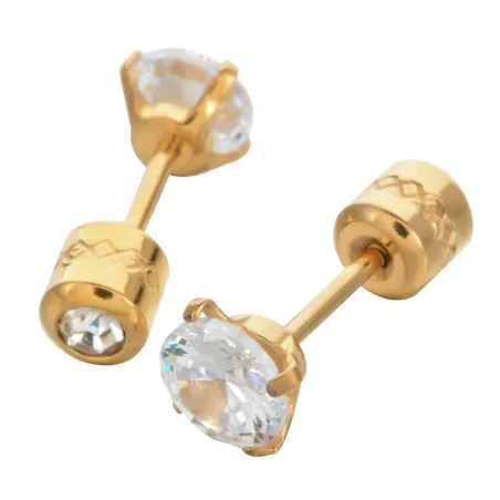 Petites boucles d'oreilles avec cristal