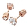 Petites boucles d'oreilles avec cristal