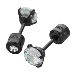 Petites boucles d'oreilles avec cristal