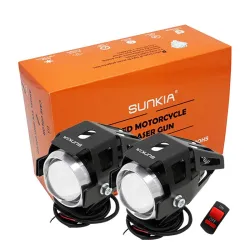 Phare LED moto - 3000lm - Puce CREE - étanche - 2 pièces