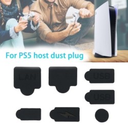 Bouchons anti-poussière en silicone - pour console PS5 - 7 pièces