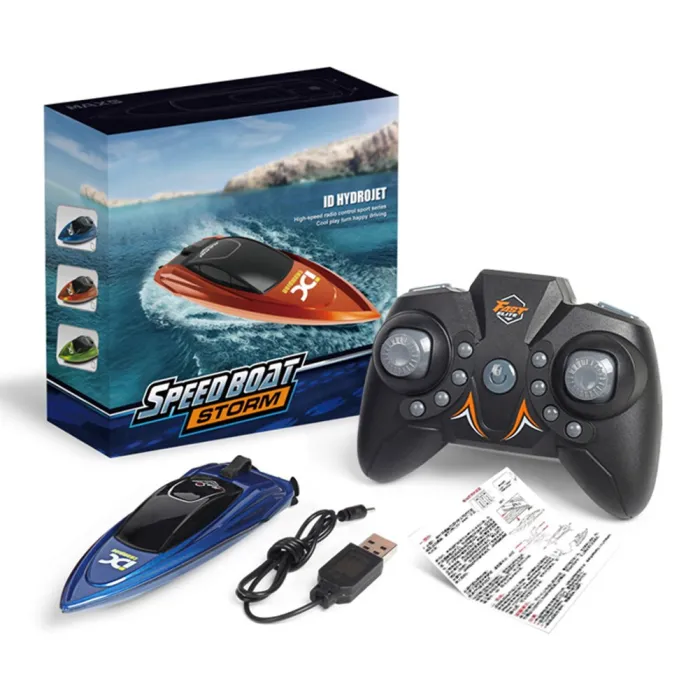 Mini bateau RC - avec télécommande - jouet électrique