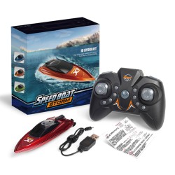 Mini RC boat - with remote control - electric toyBoats