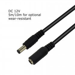 Câble d'extension d'alimentation DC - HD - 5,5 mm * 2,1 mm - pour caméra de sécurité