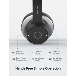 Mpow HC5 - Casque Bluetooth - casque avec microphone - suppression du bruit
