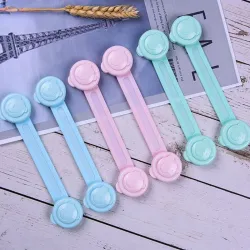 Serrure tiroir sécurité bébé - boucle plastique anti-pincement - protection doigts - 5 pièces