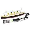NQD 757 1/325 2.4G 80cm - Bateau RC Titanic - bateau électrique avec lumière - jouet RTR