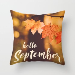 Decorative pillowcase - maple leaves print - 45 cm * 45 cmCushion covers