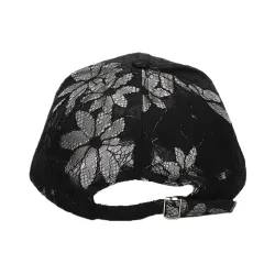 Casquette été - dentelle fleurie / papillon