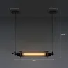 Industrial style - vintage iron ceiling lampCeiling lights