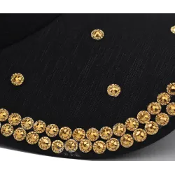 Fashionable baseball cap - crystals - pearls - sequins - butterflyHats & Caps