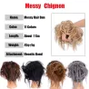 Faux chignon - chouchou élastique avec cheveux synthétiques - perruque