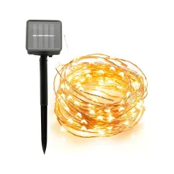 Solaire - guirlande LED - guirlande lumineuse - étanche - décoration de Noël extérieur - 10m - 20m
