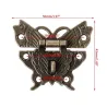 Papillon antique en bronze - moraillon - loquet - serrure de meuble
