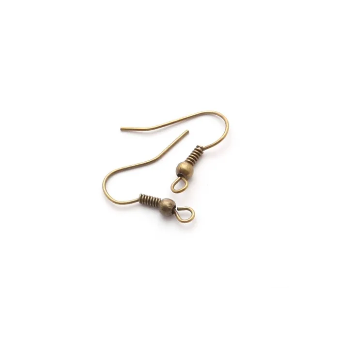 Crochets d'oreilles en métal - 20 * 22mm - 200 pièces