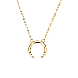 Collier pendentif demi-lune
